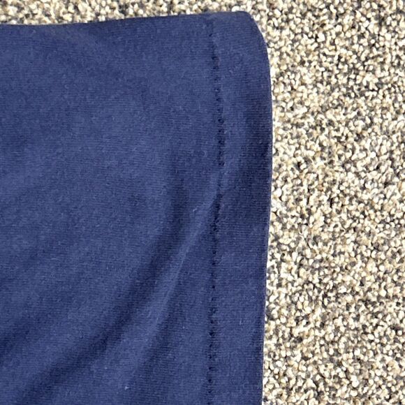 VTG Mens XL T-Shirt Peacock Papers Retired Graphic Single Stitch Tee Navy Blue - Picture 5 of 8